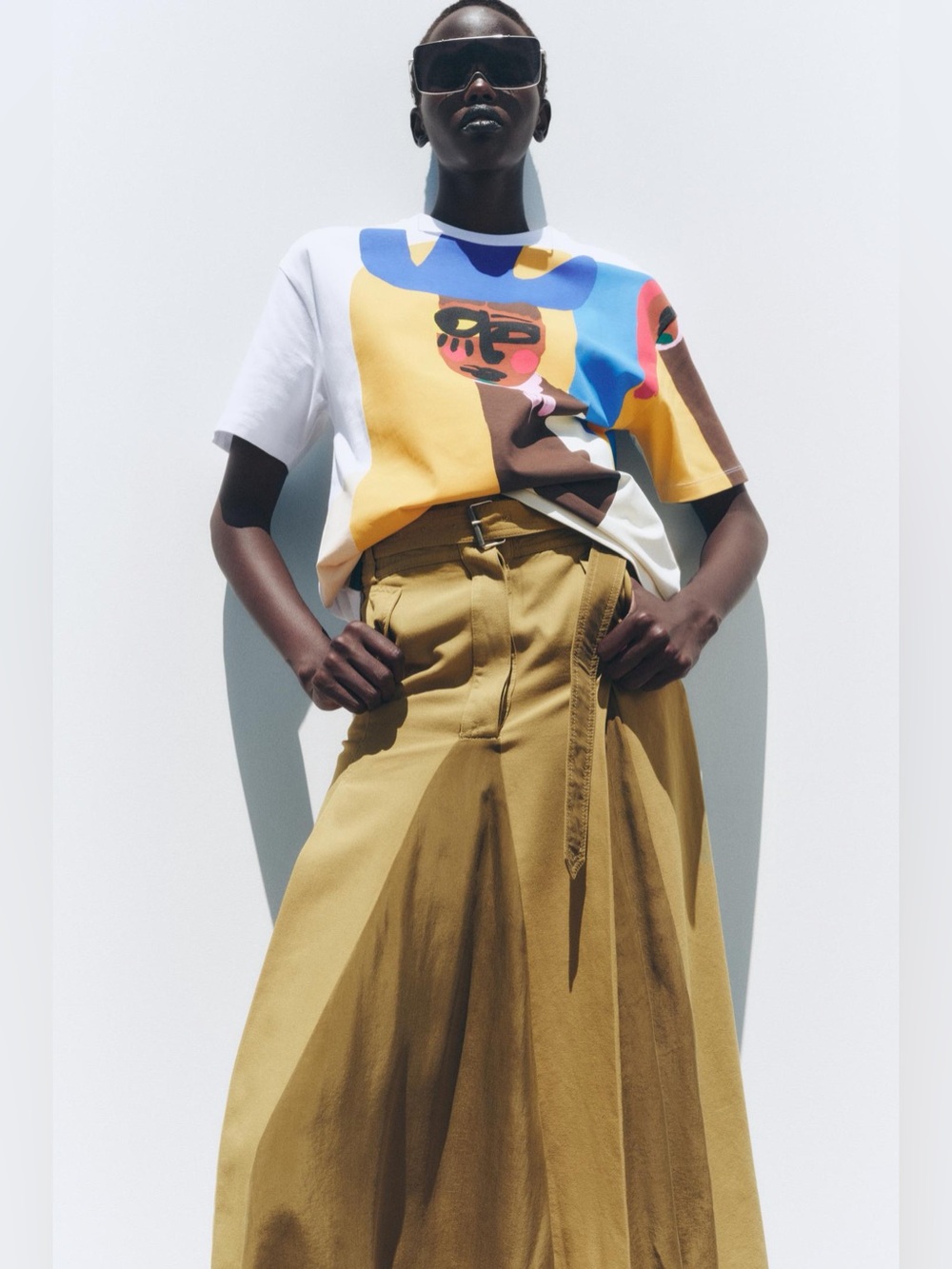 Zara/ Justine Franco Graphic Tee